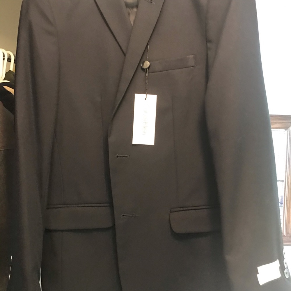 Boys Calvin klein navy sports coat size 18